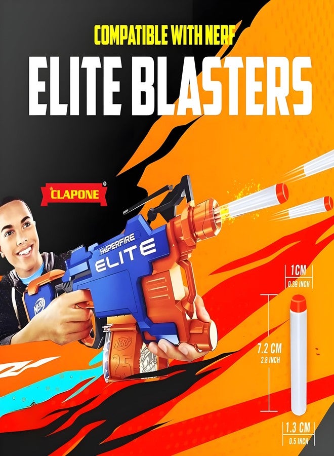 CLAPONE Hollow Out Soft Foam Refill Darts for N-Strike Elite Series Blasters Soft Foam Refill Darts for Nerf N-Strike Elite Blasters Hollow Safe & Durable Darts Premium Bullets (White, 50 pcs) - Image 5